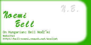 noemi bell business card